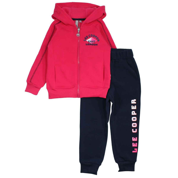 Picture of LC12193- LEE COOPER GIRLS FLEECY HOODY TRACKSUIT